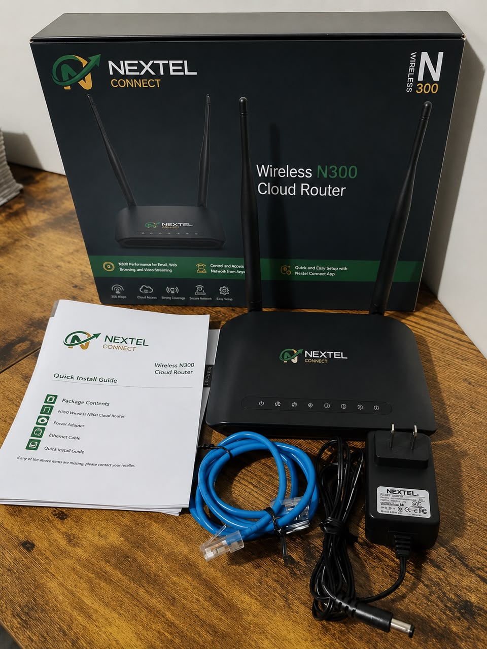 Nextel Connect Wireless N300 Cloud Router unboxing